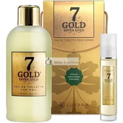 Men's Perfume Set Seven Gold Luxana 2 Pieces