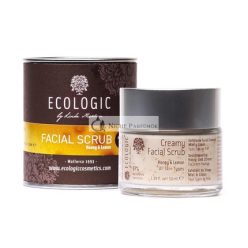   Creamy Face Scrub Honey and Lemon with Olive Stone 50ml Ecologic Cosmetics by Linda Nicolau - Environmentally Friendly Bio-Cosmetics Sustainable Organic Climate Friendly