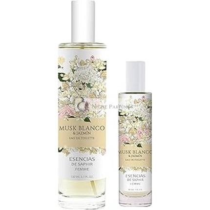 Saphir White Musk And Jasmine Eau De Toilette - 100 Ml And 30 Ml