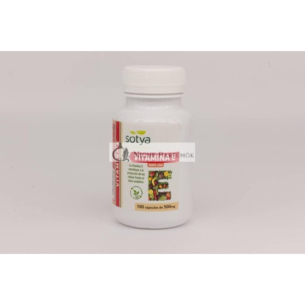 Natural vitamin E 100 capsules of 500mg Sotya