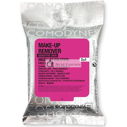 Comodynes Micellar Cleanser Make-up Remover 20 Wipes for Sensitive Skin