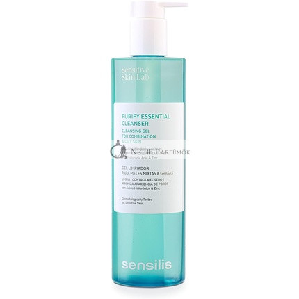 Sensilis Purify Essential Cleanser Combination and Oily Skin Cleansing Gel with Hyaluronic Acid and Zinc 400ml