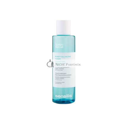 Sensilis Purify Balancing Toner Cleansing Face Tonic for Oily and Combination Skin with Zinc and Flaxseed 200ml