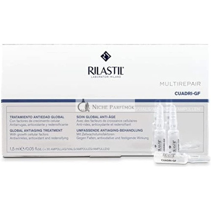 Rilastil Multirepair Cuadri GF Anti-Aging Facial Ampoules Repair and Moisturising Treatment 30 Units