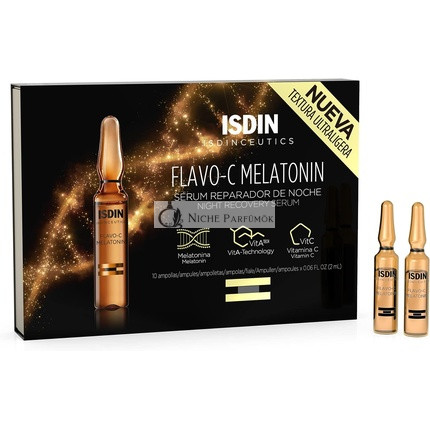 ISDIN Isdinceutics Flavo-C Melatonin Night Repair Serum 10 Ampoules 0.09299kg