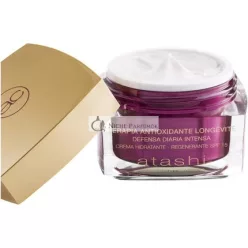   Atashi Antioxidant Regenerating Moisturising Day Cream with SPF 15 Hyaluronic Acid Vitamins C E and CoQ10