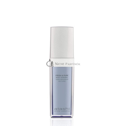 Atashi Fresh & Pure Night Renewal Serum with Fliwer Blossom and Niacinamide 30ml