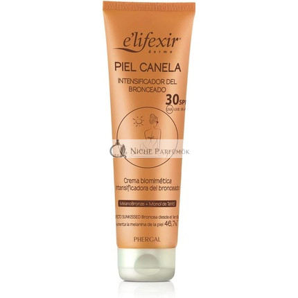 Elifexir Piel Canela Tanning Cream and Self-Tanning for the Face with SPF30 Sun Protection 150ml