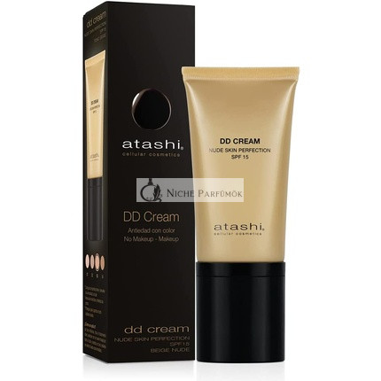 Atashi Anti-Ageing DD Cream Treatment without Makeup Color Retinol Airless Nude Beige Shadow SPF15 50ml