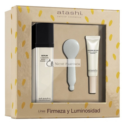 Atashi Ritual Lifting Highlighter Serum with Effective Lifting-Firming + Eye Contour Highlighter + Gua Sha Spoon 50ml + 15ml