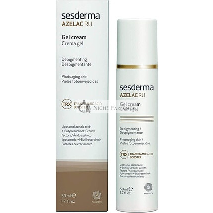 Sesderma Azelac RU Depigmenting Gel Cream Diminishes Signs of Photoaging and Small Wrinkles 50ml