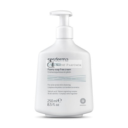 Sesderma Salises Foaming Cream Soap Free Skin Cleanser Acne Prone Skin Sebum Regulating Salicylic Acid Pore Cleansing 250ml