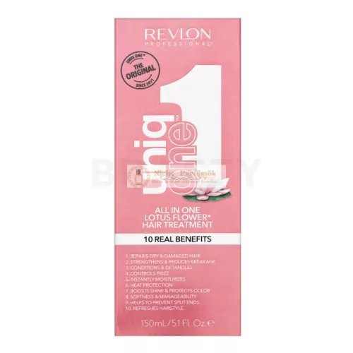 Revlon Professional Uniq One All In One Lotus Flower Treatment erősítő öblítés nélküli spray sérült hajra 150 ml