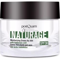   Postquam Naturage Moisturising Facial Cream for Dry Skin with 100% Natural Ingredients and SPF 30 Sunscreen 50ml