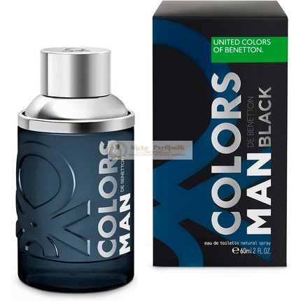 Benetton Black from United Colors Eau de Toilette férfiaknak, 60ml