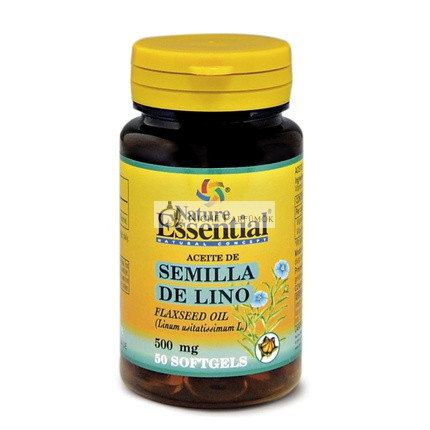 Nature Ess Aceite De Semilla De Lino 500 Mg 50 Perlas
