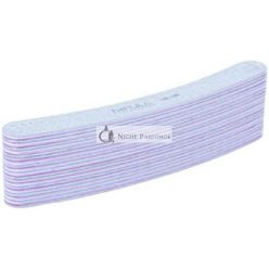   BIFULL Curve 100/180 Black/White Nail File 10 Units - Pack of 10