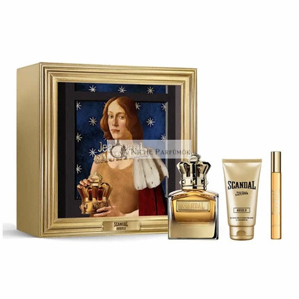 Jean Paul Gaultier Scandal Absolu Parfum Concentre Pour Homme Spray 100ml Set 3 Pieces