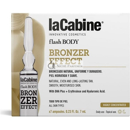 La Cabine Flash Body Bronzing Effect 7 Ampoules of 7ml