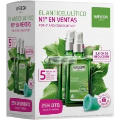 WELEDA Birch Anti-Cellulite Body Oil 100ml - Pack of 2