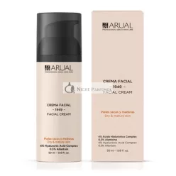   Arual Face Cream for Dry and Mature Skin with Hyaluronic Acid and Allantoin