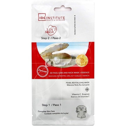 IDC Institute Pearl Revitalizing 3D Face Ears Neck Mask with Vitamin C - 1 Size