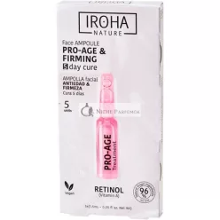   Iroha Nature Facial Ampoules Anti-Aging with Retinol Daily Treatment 5 Units 1.5ml - Pack of 5
