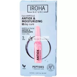   Iroha Nature Facial Ampoules Antioxidants with Peptides Daily Treatment 5 Units