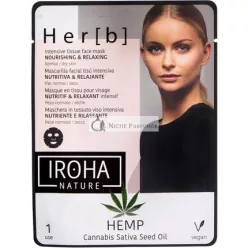 Iroha Nature Facial Tissue Mask Hemp Nourishing and Relaxing