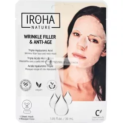   Iroha Nature Anti-Ageing & Wrinkle Filler Sheet Face Mask With Triple Hyaluronic Acid