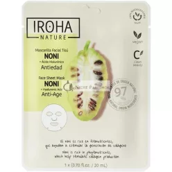   Iroha Nature Anti-Aging Face Mask with Noni and Hyaluronic Acid