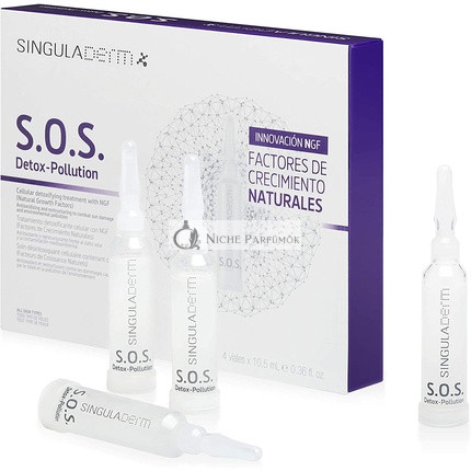 Singuladerm SD S.O.S Detox-Pollution Antioxidant and Restructuring Serum 4 Vials 42ml