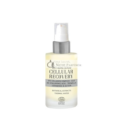 CELLULAR RECOVERY Anti-Aging Serum for Women with Hyaluronic Acid Vegan Collagen and CoQ10 Moisturizing Firming and Anti-Wrinkle Serum for All Skin Types Cruelty Free 50ml