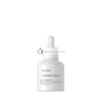 LABORATORIOS BABÉ Antiox Serum 30ml Vitamin C Face Serum Revitalizing and Antioxidant Brightening Face Serum with Ferulic Acid and Niacinamide Rejuvenating and Balancing