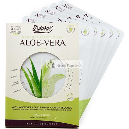 Ardaraz Moisturizing Sheet Masks with Aloe Vera and Hyaluronic Acid