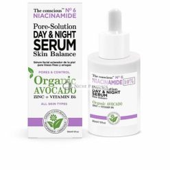   The Conscious Niacinamide Pore Solution Day Night Serum Organic Avocado 30ml Women