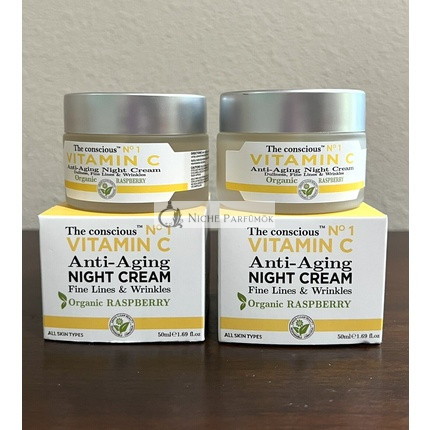 Biovene Barcelona The Conscious Vitamin C Anti-Aging Night Cream Raspberry