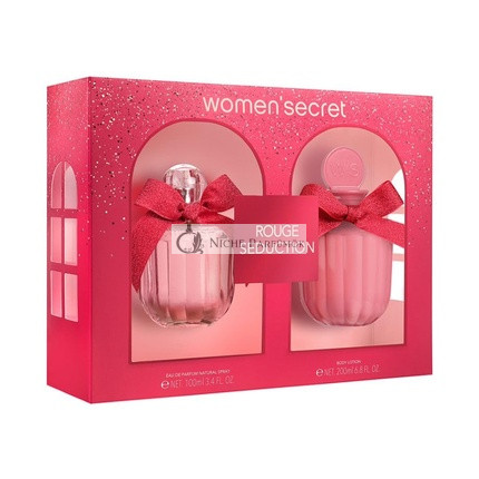 Women'secret Rouge Seduction Gift Set Women Eau de Parfum 100ml and Body Lotion 200ml Fruity Chypre 2 Piece Assortment
