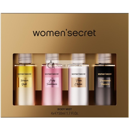 Women'secret Body Mist Glitter Gift Set - Pack of 4