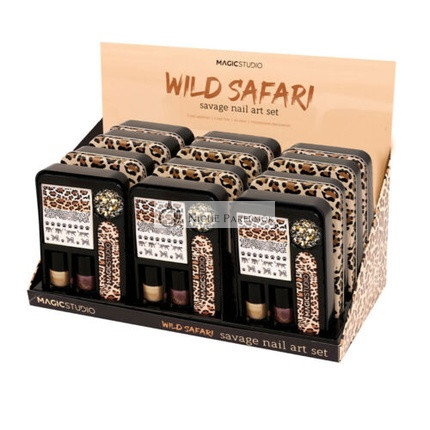 Make-Up Magic Studio Wild Safari Savage Nail Art Set 6 Pieces