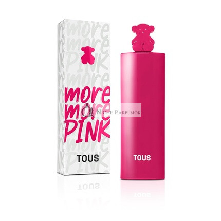 Tous More More Pink Eau de Toilette for Women Fruity Floral Scent 90ml with Sprayer