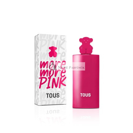 Tous More More Pink Eau de Toilette for Women Fruity Floral Scent 50ml with Sprayer