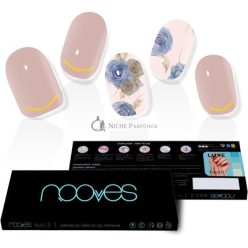 Nail Gel Films Elegant Floral Premium Luxe Metallic 20 Units