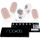 Nail Gel Films Elegant Floral Premium Luxe Metallic 20 Units