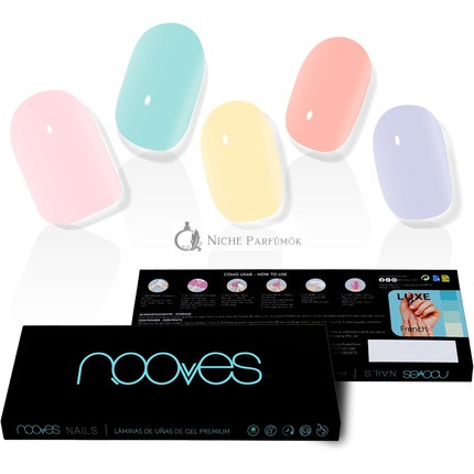 NOOVES NAILS Premium Pre-Cured Gel Nail Sheets Color Bridge Multicolor Semi Cured Gel Nail Strips Semi Permanent Gel Nail Stickers