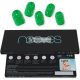 NOOVES NAILS Premium Precured Gel Nail Foils Jade Glitter Green Semi-Hardened Gel Nail Strips Semi-Permanent Gel Stickers