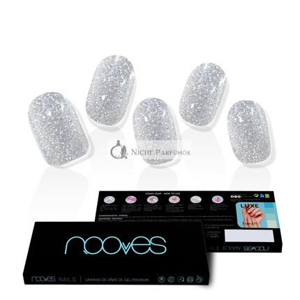 NOOVES NAILS Premium Precured Gel Nail Foils Dazzling Diva Metallic Semi-Cured Gel Nail Strips Semi-Permanent Gel Stickers