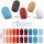 NOOVES NAILS Premium Pre-Cure Gel Nail Foils Melody Multicolor Semi-Hardened Gel Nail Strips Semi-Permanent Gel Stickers