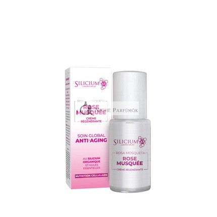 Silicium Rose Musquée Anti Aging Cream Moisture and Radiance for the Skin 50ml Dispenser