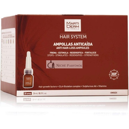 Martiderm 3Gf Hair Loss Treatment 28 Ampoules